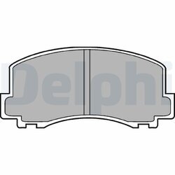 Sada brzdových platničiek kotúčovej brzdy DELPHI LP452