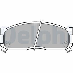 Sada brzdových platničiek kotúčovej brzdy DELPHI LP530