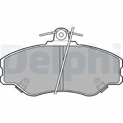 Sada brzdových platničiek kotúčovej brzdy DELPHI LP1599