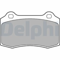 Sada brzdových platničiek kotúčovej brzdy DELPHI LP1700
