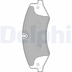 Sada brzdových platničiek kotúčovej brzdy DELPHI LP2176
