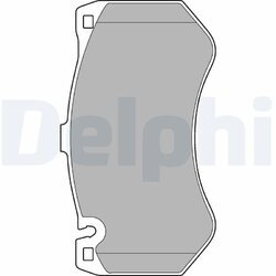 Sada brzdových platničiek kotúčovej brzdy DELPHI LP2290