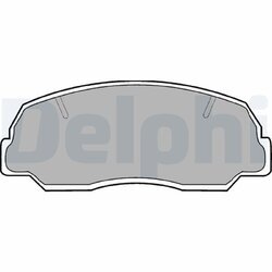 Sada brzdových platničiek kotúčovej brzdy DELPHI LP400