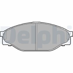 Sada brzdových platničiek kotúčovej brzdy DELPHI LP950