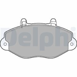 Sada brzdových platničiek kotúčovej brzdy DELPHI LP1418