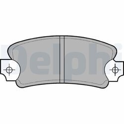 Sada brzdových platničiek kotúčovej brzdy DELPHI LP146
