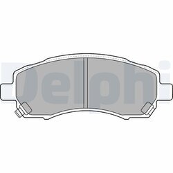 Sada brzdových platničiek kotúčovej brzdy DELPHI LP1545