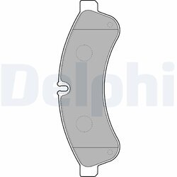 Sada brzdových platničiek kotúčovej brzdy DELPHI LP2063