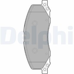 Sada brzdových platničiek kotúčovej brzdy DELPHI LP2082