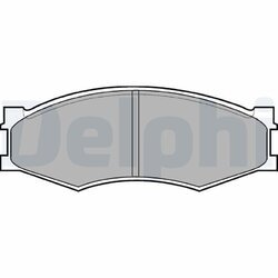 Sada brzdových platničiek kotúčovej brzdy DELPHI LP358