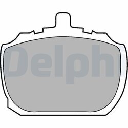 Sada brzdových platničiek kotúčovej brzdy DELPHI LP45
