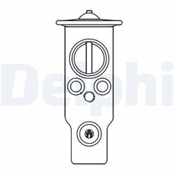 Expanzný ventil klimatizácie DELPHI CB1015V