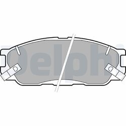 Sada brzdových platničiek kotúčovej brzdy DELPHI LP1459