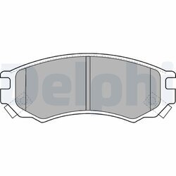 Sada brzdových platničiek kotúčovej brzdy DELPHI LP1506