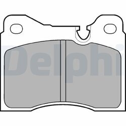 Sada brzdových platničiek kotúčovej brzdy DELPHI LP164