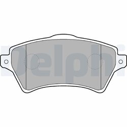 Sada brzdových platničiek kotúčovej brzdy DELPHI LP1652