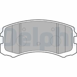 Sada brzdových platničiek kotúčovej brzdy DELPHI LP1901