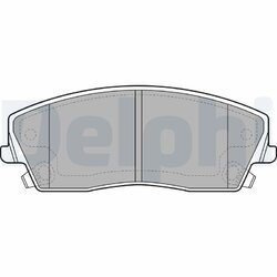 Sada brzdových platničiek kotúčovej brzdy DELPHI LP2034