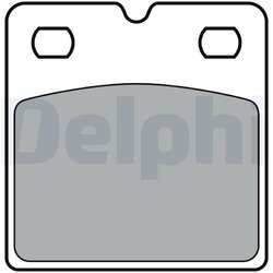 Sada brzdových platničiek kotúčovej brzdy DELPHI LP3405