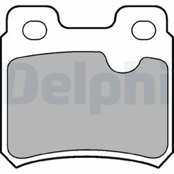 Sada brzdových platničiek kotúčovej brzdy DELPHI LP586