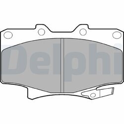 Sada brzdových platničiek kotúčovej brzdy DELPHI LP962