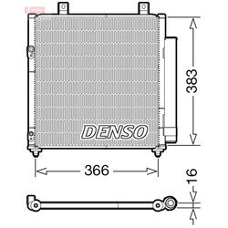 Kondenzátor klimatizácie DENSO DCN45007