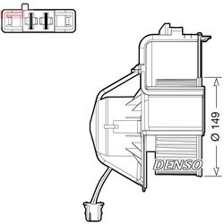 Vnútorný ventilátor DENSO DEA05007