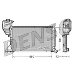 Chladič motora DENSO DRM17011