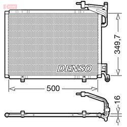 Kondenzátor klimatizácie DENSO DCN10055