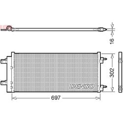 Kondenzátor klimatizácie DENSO DCN20044