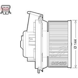 Vnútorný ventilátor DENSO DEA21013