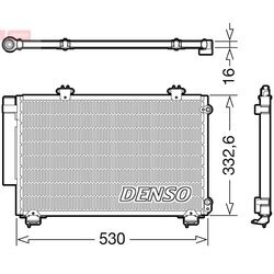 Kondenzátor klimatizácie DENSO DCN50060