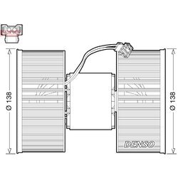 Vnútorný ventilátor DENSO DEA05006