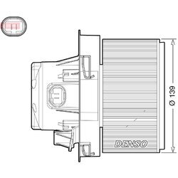 Vnútorný ventilátor DENSO DEA21012