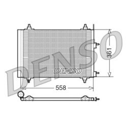 Kondenzátor klimatizácie DENSO DCN21015