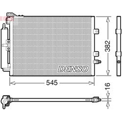 Kondenzátor klimatizácie DENSO DCN23040