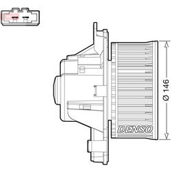 Vnútorný ventilátor DENSO DEA21014