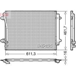 Kondenzátor klimatizácie DENSO DCN32012