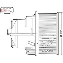 Vnútorný ventilátor DENSO DEA33002