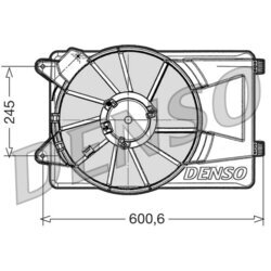 Ventilátor chladenia motora DENSO DER09305