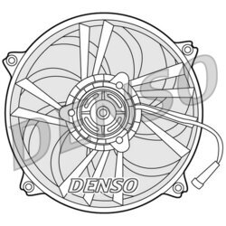 Ventilátor chladenia motora DENSO DER21014