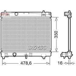 Chladič motora DENSO DRM50103