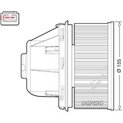 Vnútorný ventilátor DENSO DEA10053