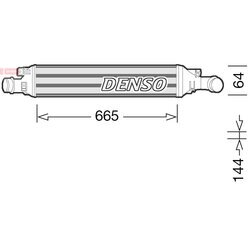 Chladič plniaceho vzduchu DENSO DIT02036