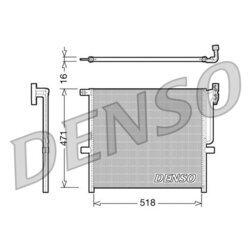 Kondenzátor klimatizácie DENSO DCN05001
