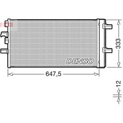 Kondenzátor klimatizácie DENSO DCN05108