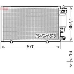 Kondenzátor klimatizácie DENSO DCN10051