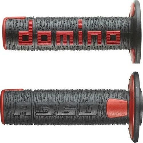 Držadlá A360 DOMINO A36041C4042A7-0 (offroad) dĺžka 120 mm, (čierno-červené)