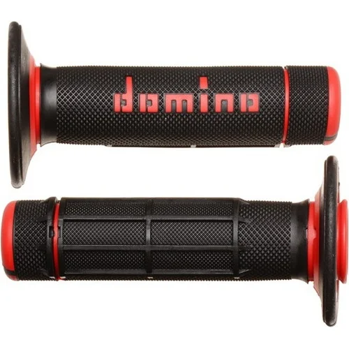 Držadlá A020 DOMINO A02041C4240A7-1 (offroad) dĺžka 118 mm, (čierno-červené)