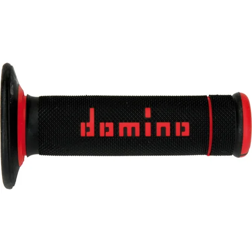 Držadlá A190 DOMINO A19041C4240A7-0 (offroad) dĺžka 123 + 120 mm, (čierno-červené)